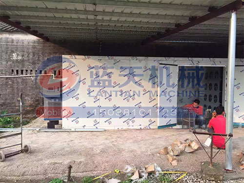 陜西掛面烘干機安裝現場