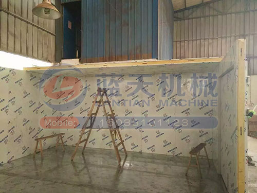 浙江食用菌烘干機安裝現場