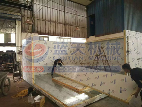 浙江食用菌烘干機安裝現場